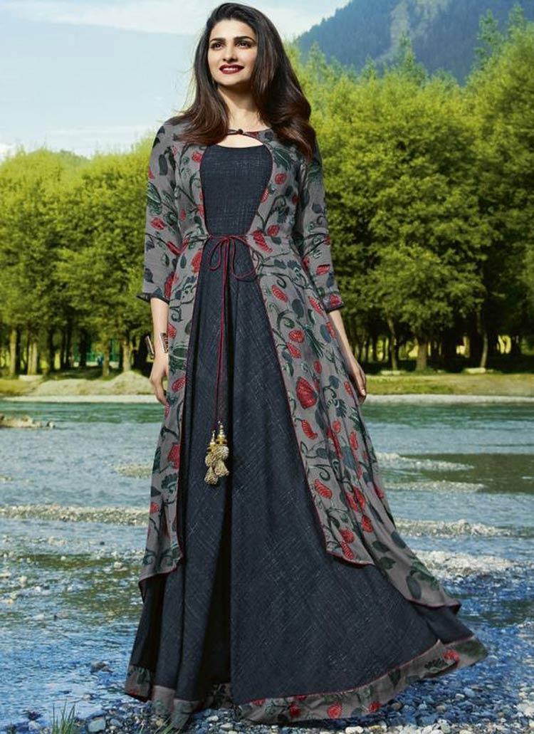 Printed Anarkali Kurti