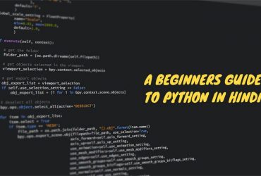 A Beginners Guide to Python in Hindi