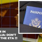 Tourism in Australia: don't forget the ETA !!!