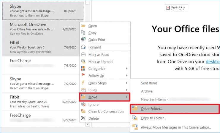 creating a new PST file