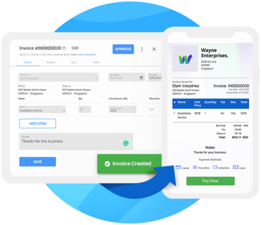 Invoicing page
