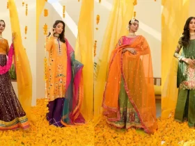 Pakistani Mehndi Dresses Traditional and Contemporary Styles by Shireen Lakdawala
