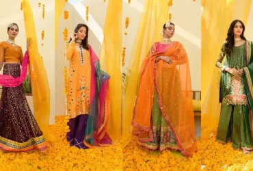Pakistani Mehndi Dresses Traditional and Contemporary Styles by Shireen Lakdawala