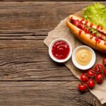 Authentic Coney Island hot dog sauce with mustard & onions