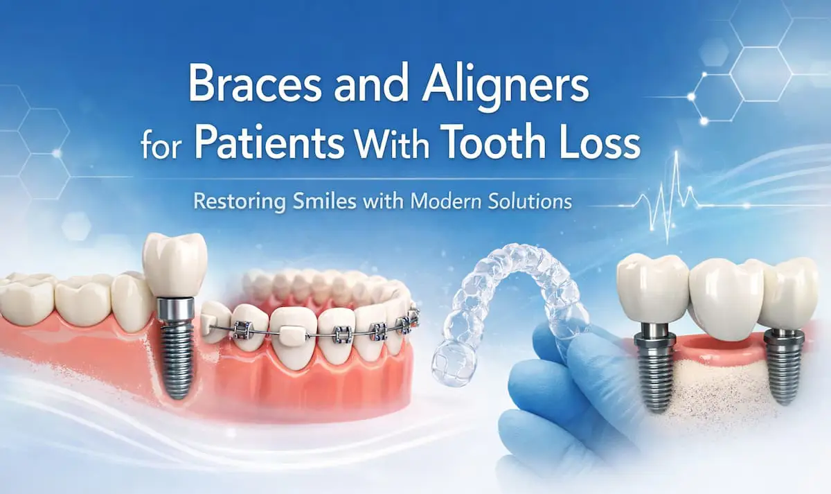 Braces and Aligners for Patients With Tooth Loss Modern